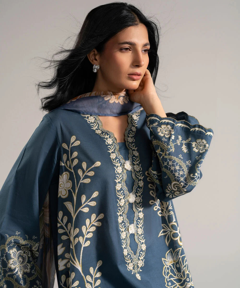 3 Pc Ready To Wear Lawn-PEW26CAHMV88_999