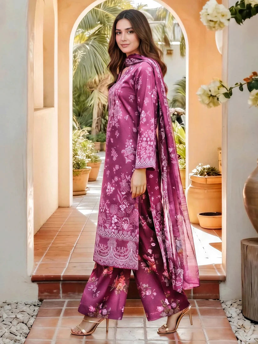 3 Pc Ready To Wear Lawn- A3001SU-XSL-489