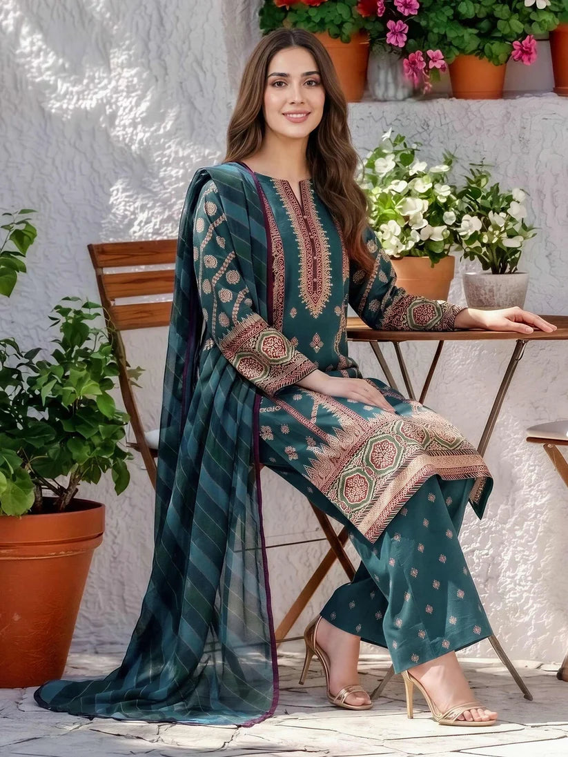 3 Pc Ready To Wear Lawn-A5204SU-XSL-256