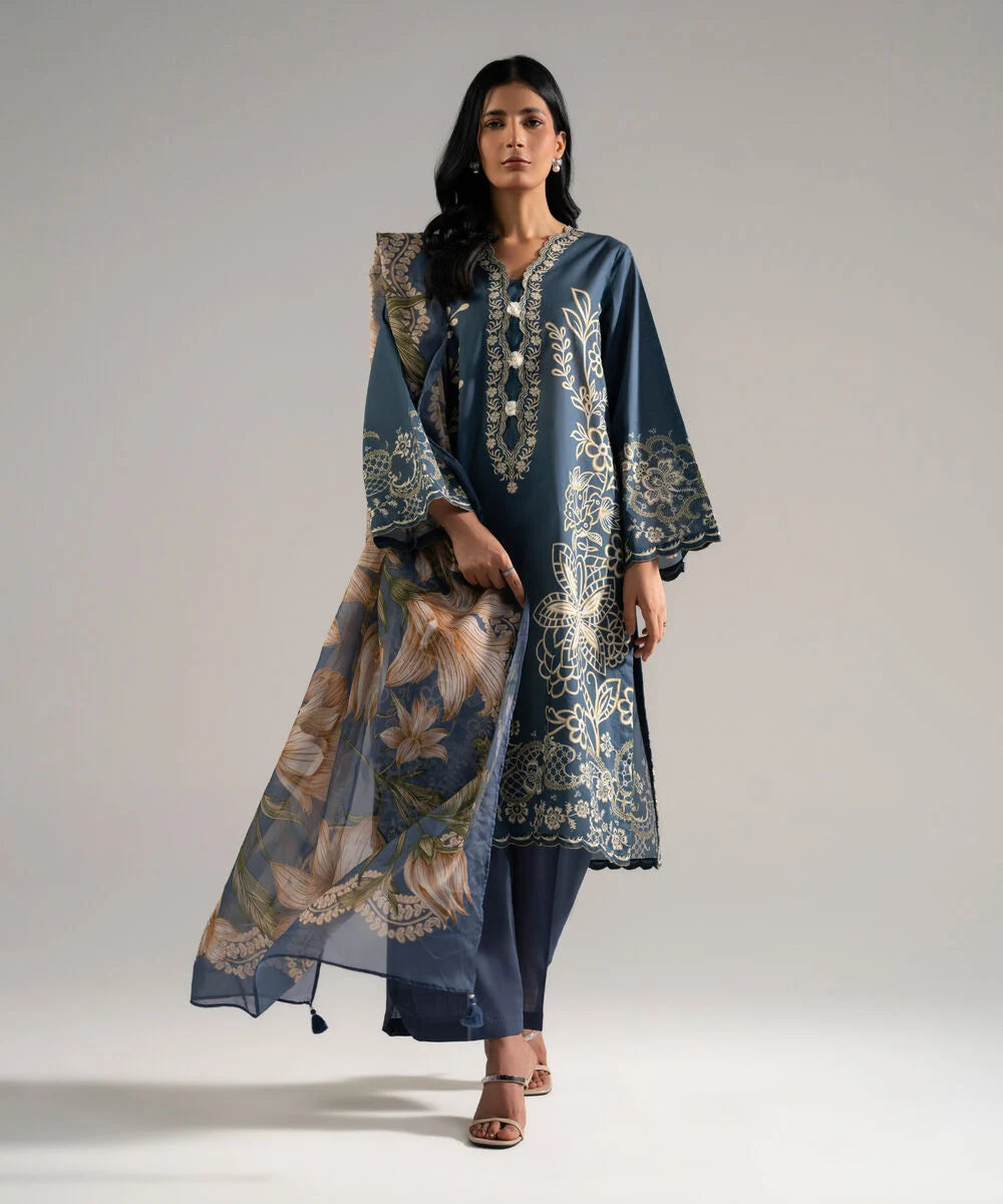 3 Pc Ready To Wear Lawn-PEW26CAHMV88_999